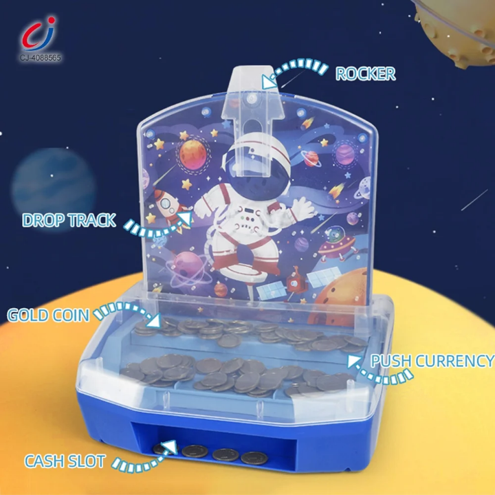 Coin push machine tabletop mini arcade game for kids 3+