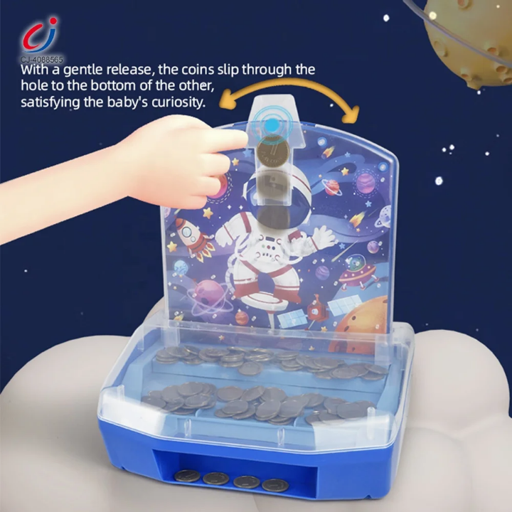 Coin push machine tabletop mini arcade game for kids 3+