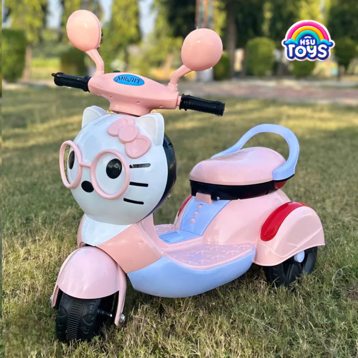 Hello Kitty-Inspired Electric Scooter for Kids – Pink Ride-On Bike with Lights