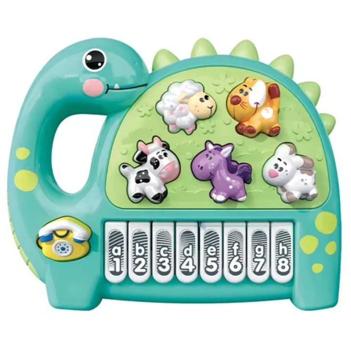 Cute small musical piano for kids 18m+ with cute animal sounds