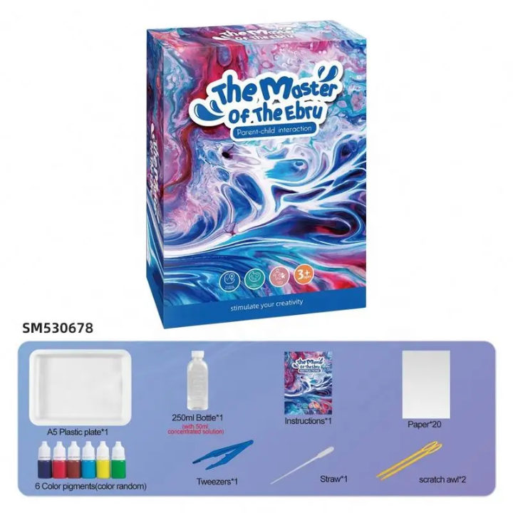 The master of the ebru coloring art DIY kit for kids