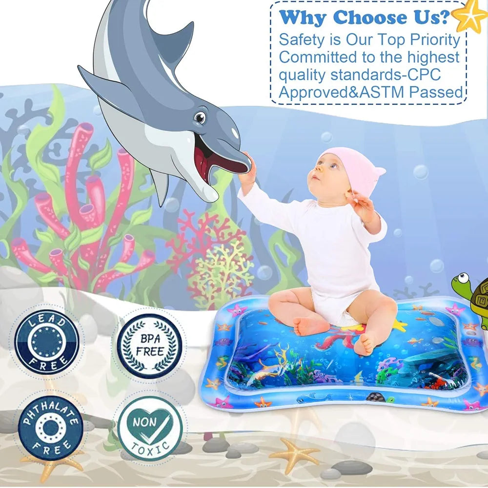 Baby playing water mat for kids 8m+