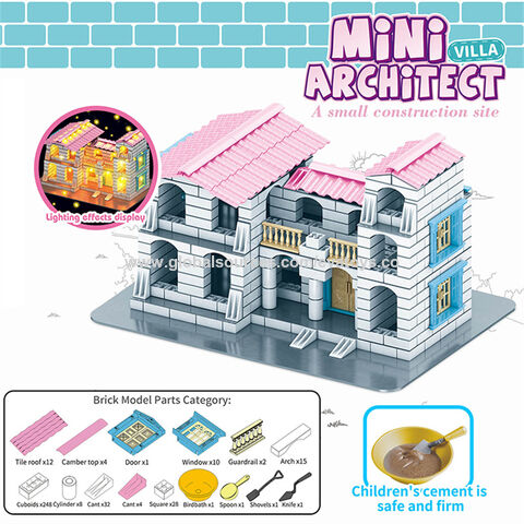 DIY mini architect building blocks set for kids 392 PCs