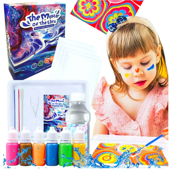 The master of the ebru coloring art DIY kit for kids