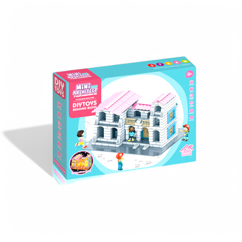 DIY mini architect building blocks set for kids 392 PCs