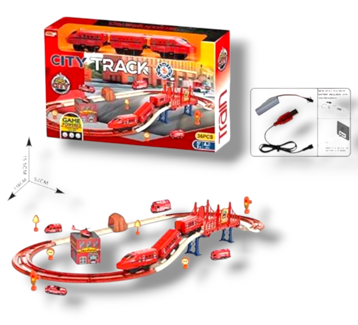 City track 37pcs bullet train set for kids