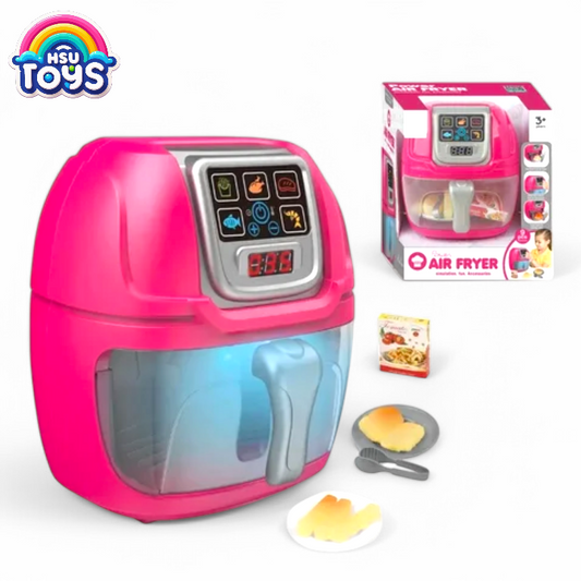 Power air fryer kitchen simulation toy for kids