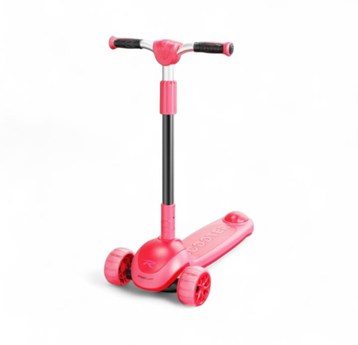 High quality and heavy duty complete fiber body foldable manual Scooty for kids for ages 3-18