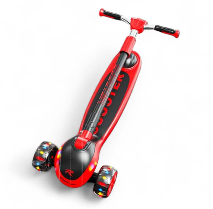 High quality and heavy duty complete fiber body foldable manual Scooty for kids for ages 3-18