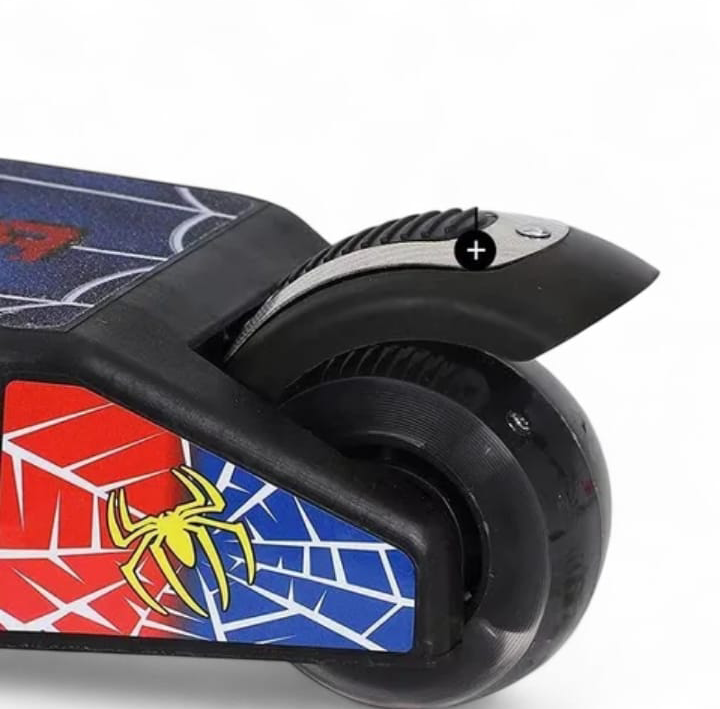 Spider-man themed foldable heavy duty manual Scooty for kids for ages 4-15