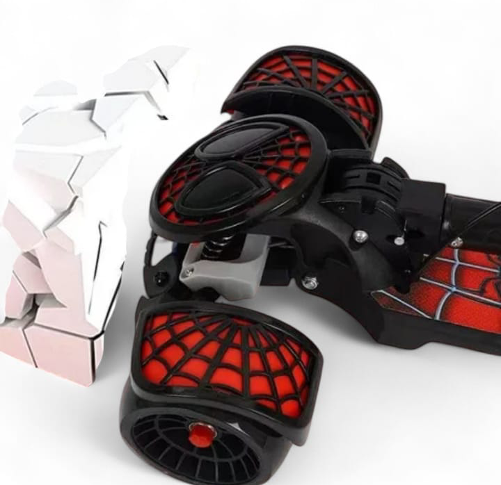 Spider-man themed foldable heavy duty manual Scooty for kids for ages 4-15