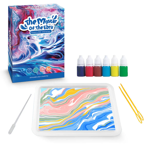 The master of the ebru coloring art DIY kit for kids