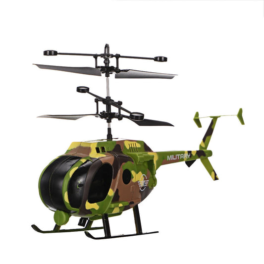 Realistic military rechargeable RC helicopter for kids 4+