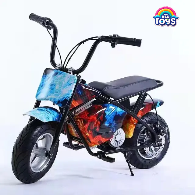 Mini Electric Bike with Flame Design | 24V 300W Kids Ride-On Motorbike