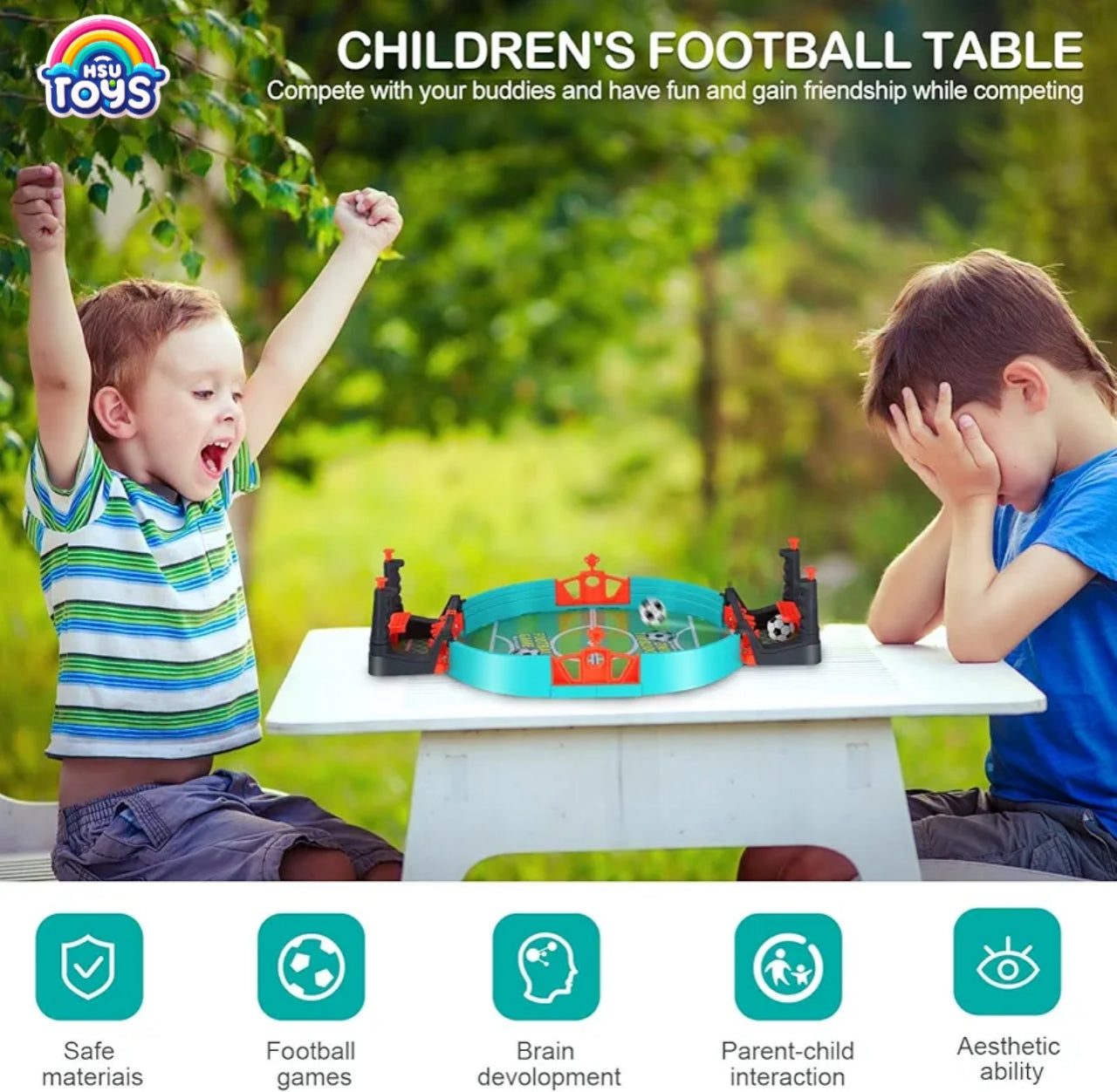 Football competition 2 player tabletop catapult game for kids