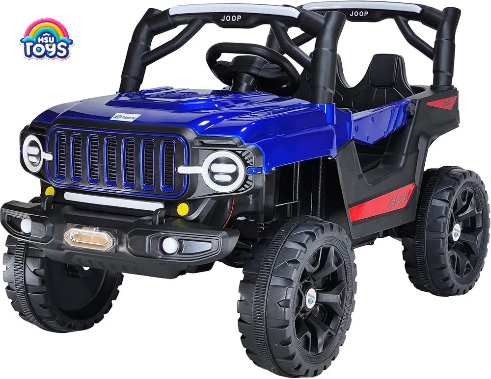 12V Rubicon Off-Road Ride-On Jeep with LED Lights & Sound – Adventure Awaits!