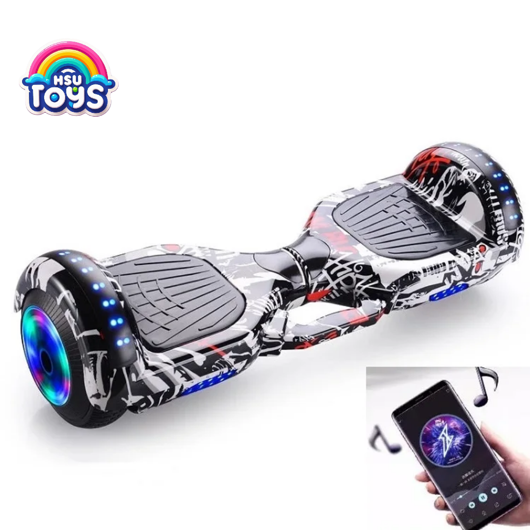 6.5" Aluminium Hoverboard – 36V, Alloy Rims, Colorful LED Lights | HsuToys