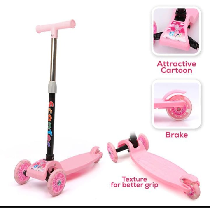 Kick Scooter for Kids 2-8 Yrs Height Adjustable and foldable