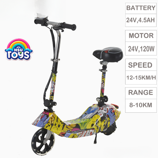 MINI DOLPHIN ESCOOTY WITH SEAT FOR KIDS. 24V LEAD ACID BATTERY