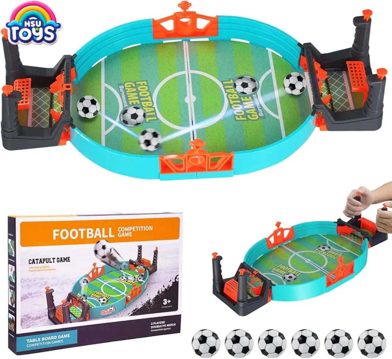 Football competition 2 player tabletop catapult game for kids