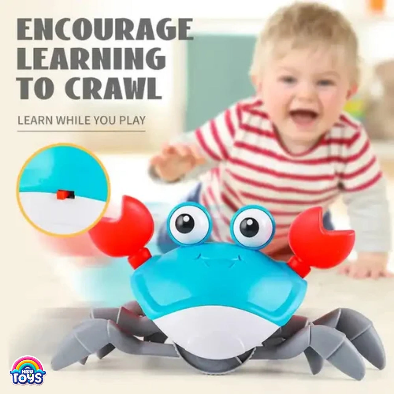 RC cute crab horizontally walking toy for kids