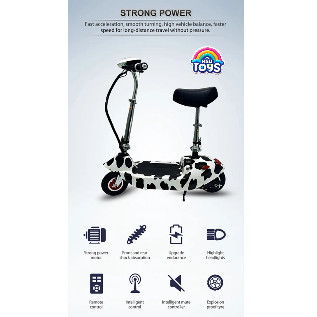 DOLPHIN E-SCOOTY FOR KIDS AND ADULTS. HEAVY DUTY ELECTRIC SCOOTY WITH SHOCKS