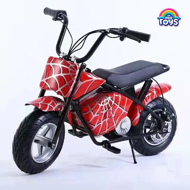 Mini Electric Bike with Flame Design | 24V 300W Kids Ride-On Motorbike