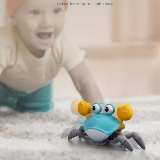 Funny crawling cute crab with sensors battery operated toy for kids