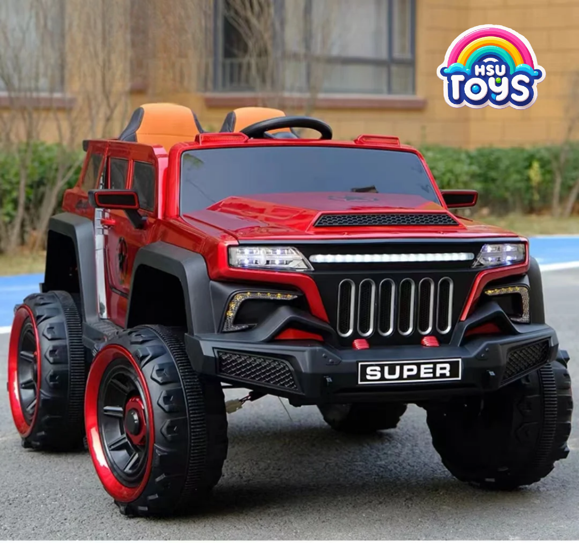 SUPER RIDE ON JEEP FOR KIDS. 4X4 BIG SIZE JEEP WITH 12V BATTERY