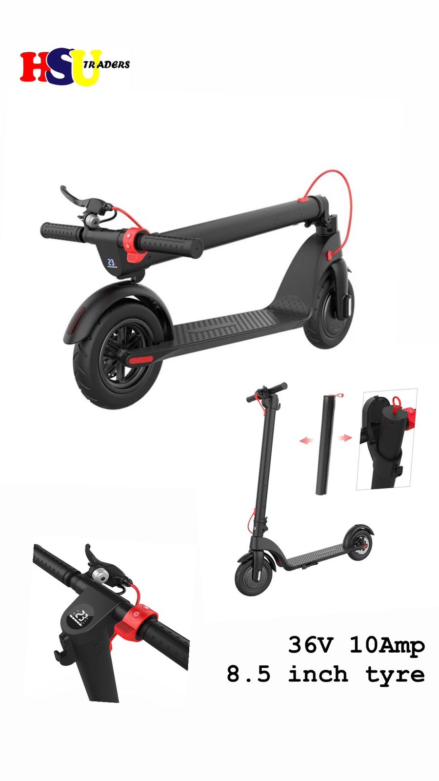 SEGWAY X7 E-SCOOTY FOR KIDS AND ADULTS. 36V BATTERY WITH DETACHABLE OPTION