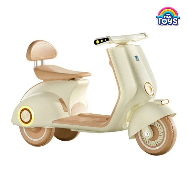 6V Vintage Vespa Ride-On Bike for Kids – Classic Style, Modern Fun!