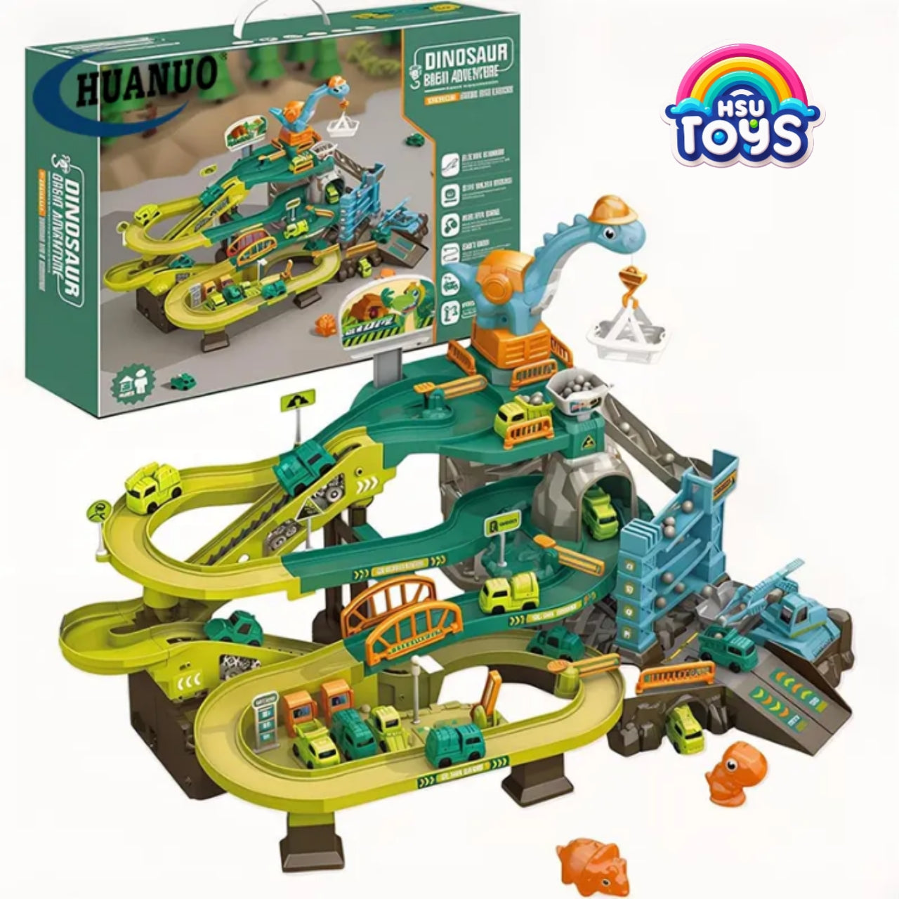 Train mining great adventure set track set for kids