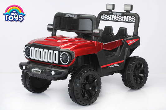 12V Rubicon Off-Road Ride-On Jeep with LED Lights & Sound – Adventure Awaits!