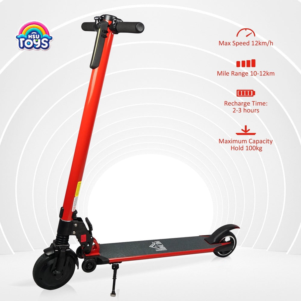 HOMCOM E-SCOOTY FOR KIDS. SLEEK DESIGN WITH 24V LITHIUM BATTERY