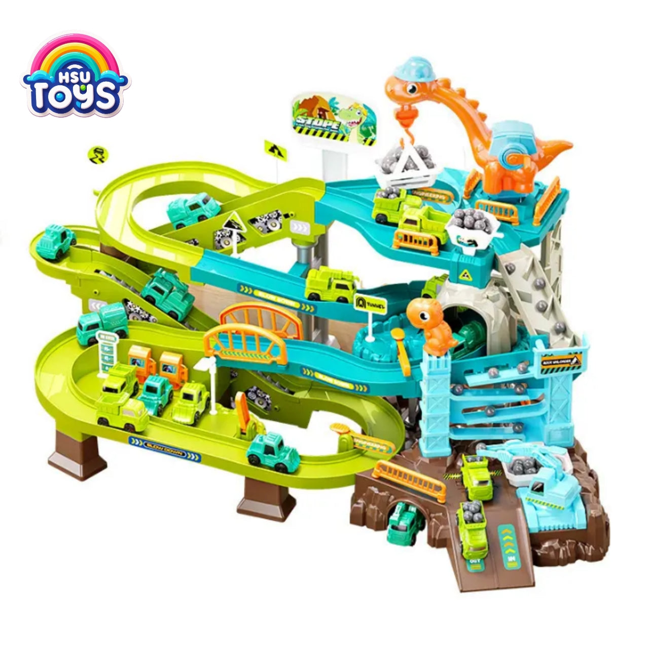 Train mining great adventure set track set for kids