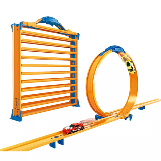 3 in 1 speed track loop,ramp and cars organizer for kids 3+