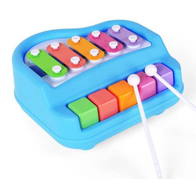 Knock 2 in 1 xylophone and manual piano for kids 3+