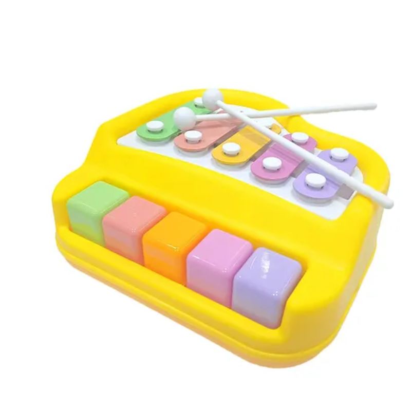 Knock 2 in 1 xylophone and manual piano for kids 3+