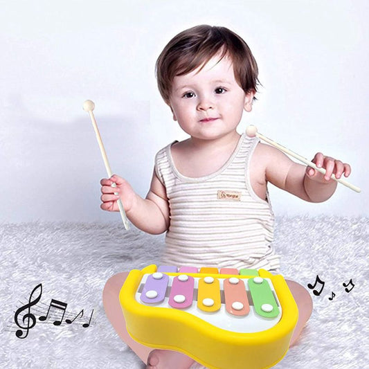 Knock 2 in 1 xylophone and manual piano for kids 3+